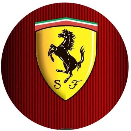 OPŁATEK NA TORT URODZINY 18 30 40 50 FERRARI LOGO ZNAK 