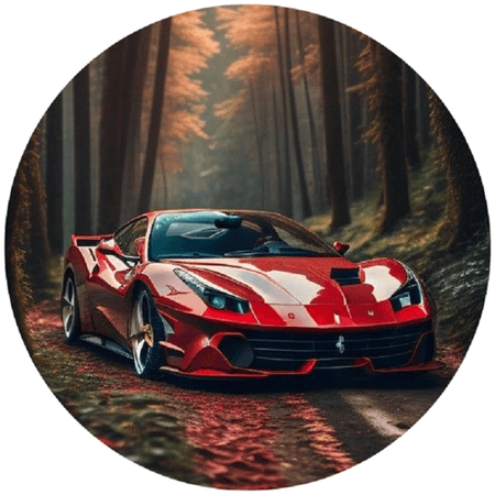 OPŁATEK NA TORT URODZINY FERRARI AUTO SPORTOWE BRYKA