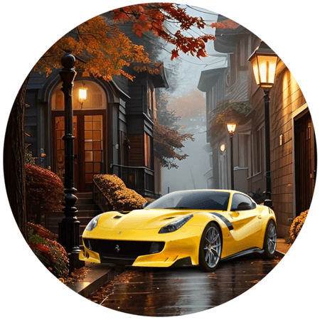 OPŁATEK NA TORT URODZINY FERRARI AUTO SPORTOWE BRYKA 