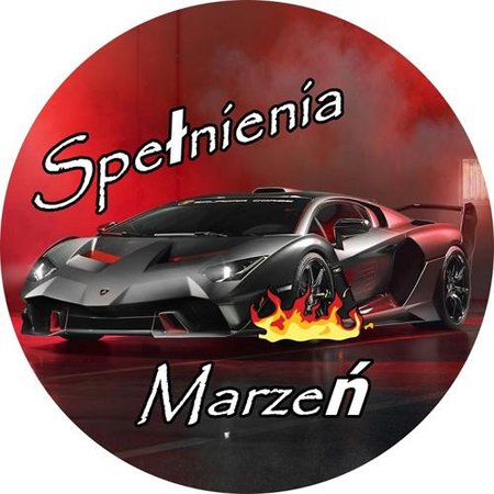 OPŁATEK NA TORT URODZINY 18 30 40 50 FERRARI AUTO SPORTOWE BRYKA