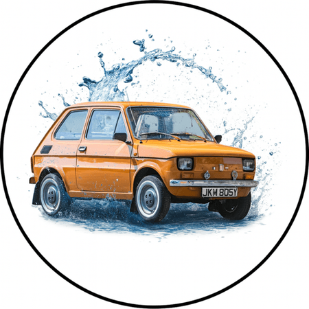 OPŁATEK NA TORT URODZINY 18 30 40 50 FIAT 126P MALUCH FIACIK AUTO
