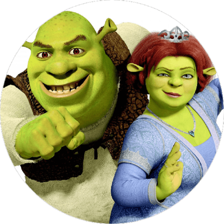 OPŁATEK NA TORT URODZINY FIONA SHREK OGR OGRY POSTACIE 