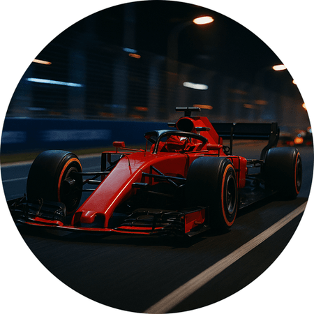OPŁATEK NA TORT URODZINY FORMUŁA F1 BOLID WYŚCIG