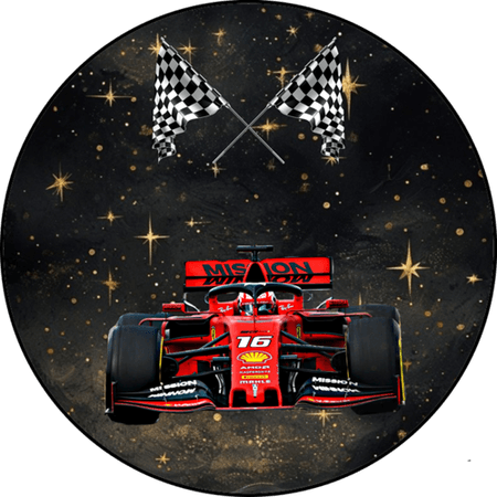OPŁATEK NA TORT URODZINY FORMUŁA F1 BOLID WYŚCIG 