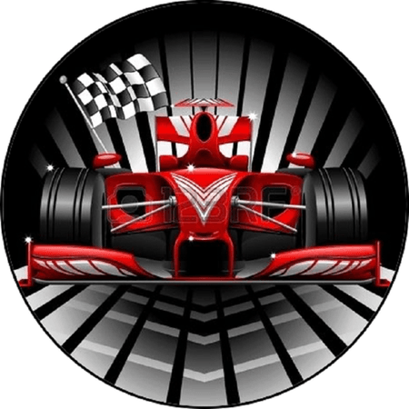 OPŁATEK NA TORT URODZINY FORMUŁA F1 BOLID MERCEDES FERRARI  AUTO