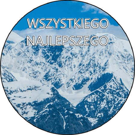 OPŁATEK NA TORT URODZINY 18 30 40 50 GÓRY TATRY SKAŁY WIDOK WIDOKI 