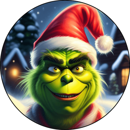 OPŁATEK NA TORT URODZINY GRINCH ŚWIĄT NIE BĘDZIE POSTAĆ 