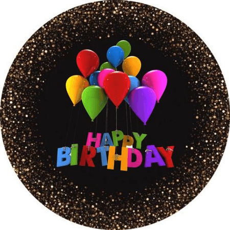 OPŁATEK NA TORT URODZINY 18 30 40 50 HAPPY BIRTHDAY BALON BALONY