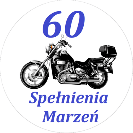 OPŁATEK NA TORT URODZINY 18 30 40 50 MOTOR HARLEY VSK MĘSKI 