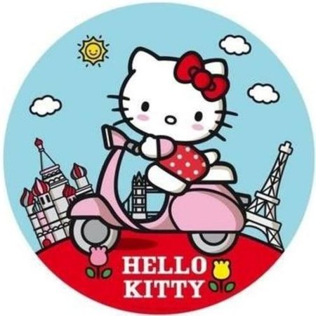 OPŁATEK NA TORT URODZINY KOT KOTEK HELLO KITTY 