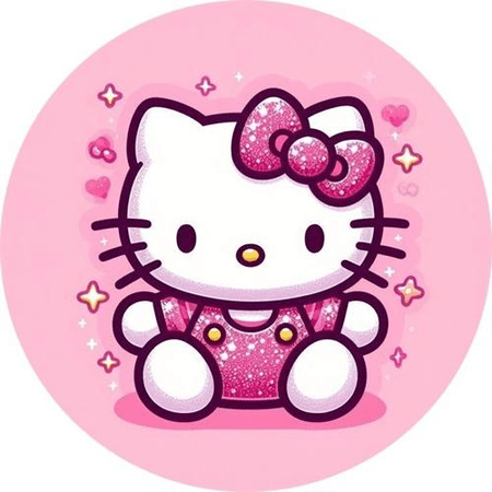 OPŁATEK NA TORT URODZINY KOT KOTEK KICUŚ HELLO KITTY 