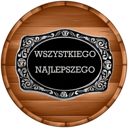 OPŁATEK NA TORT URODZINY 18 30 40 50 WHISKY BECZKA