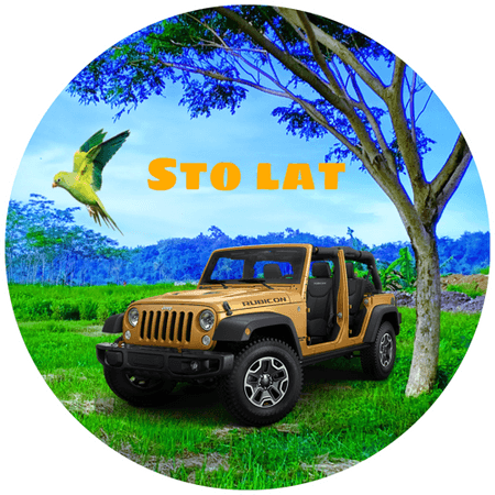 OPŁATEK NA TORT URODZINY 18 30 40 50 JEEP WRANGLER 