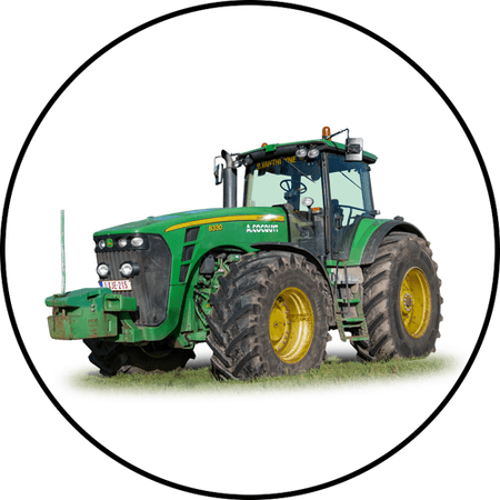 OPŁATEK NA TORT URODZINY JOHN DEERE CIĄGNIK MASZYNA ROLNICZA 