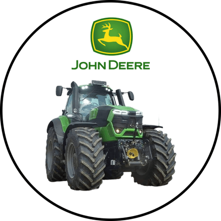 OPŁATEK NA TORT URODZINY 18 30 40 50 JOHN DEERE CIĄGNIK 