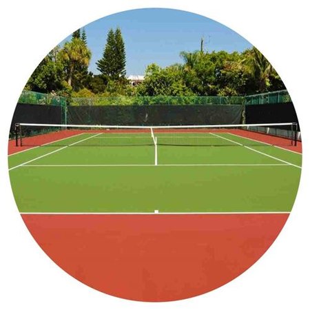 OPŁATEK NA TORT URODZINY KORT TENISOWY TENIS ZIEMNY 