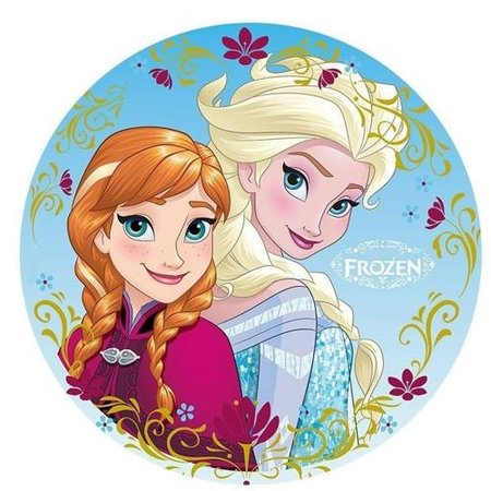 OPŁATEK NA TORT URODZINY FROZEN ELASA ANNA KRAINA LODU