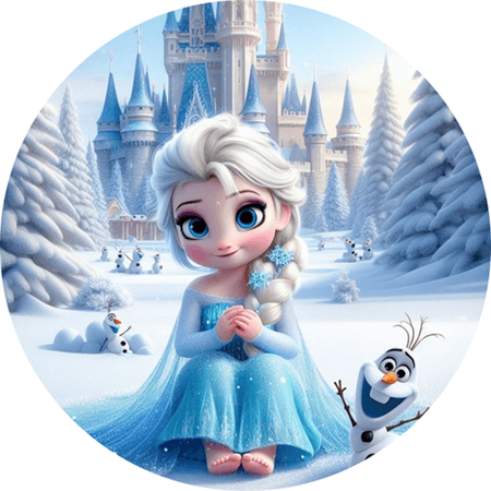 OPŁATEK NA TORT URODZINY FROZEN ELASA 
