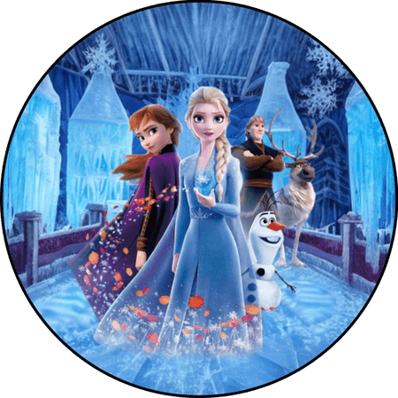 OPŁATEK NA TORT URODZINY FROZEN ELASA ANNA KRAINA LODU GRUBY 0,6MM