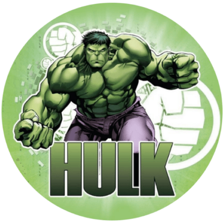 OPŁATEK NA TORT URODZINY HULK BOHATER LIGA SPRAWIEDLIWYCH