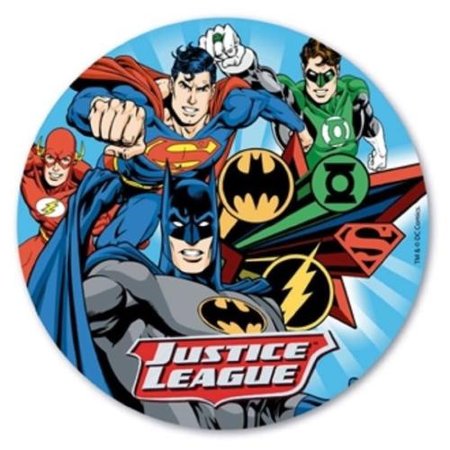 OPŁATEK NA TORT URODZINY LIGA SPRAWIEDLIWOŚCI SUPERMAN BATMAN