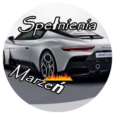 OPŁATEK NA TORT URODZINY 18 30 40 50 MASERATI AUTO LOGO SAMOCHÓD 