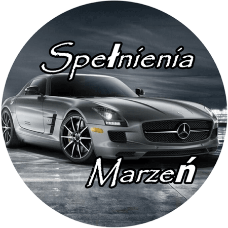 OPŁATEK NA TORT URODZINY 18 30 40 50 MERCEDES AUTO BRYKA GT AMG