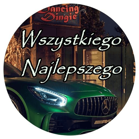 OPŁATEK NA TORT URODZINY 18 30 40 50 MERCEDES AUTO BRYKA