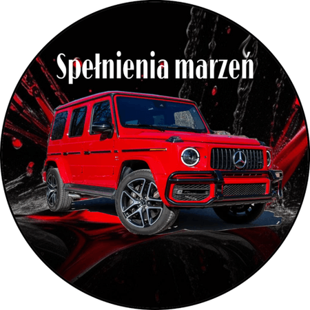 OPŁATEK NA TORT URODZINY 18 30 40 50 MERCEDES AUTO G-KLASA 