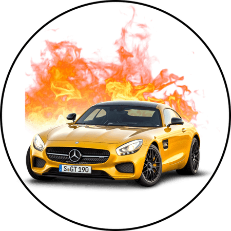 OPŁATEK NA TORT URODZINY 18 30 40 50 MERCEDES AUTO LOGO BRYKA GT