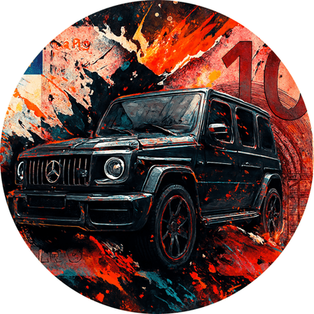 OPŁATEK NA TORT URODZINY 18 30 40 50 MERCEDES G-KLASA AUTO SAMOCHÓD