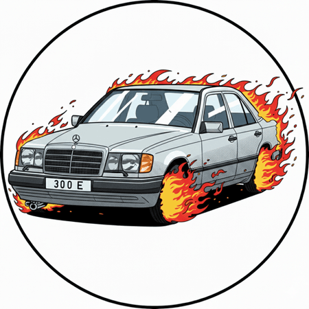 OPŁATEK NA TORT MERCEDES W 124 E-KLASA