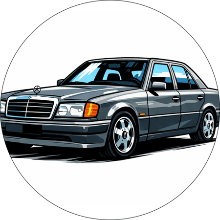 OPŁATEK NA TORT MERCEDES AUTO W124 