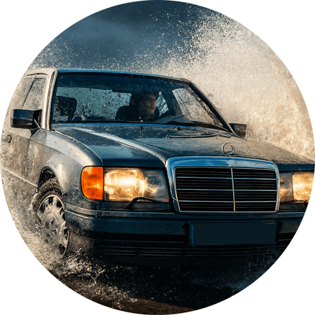 OPŁATEK NA TORT MERCEDES AUTO W124 SAMOCHÓD