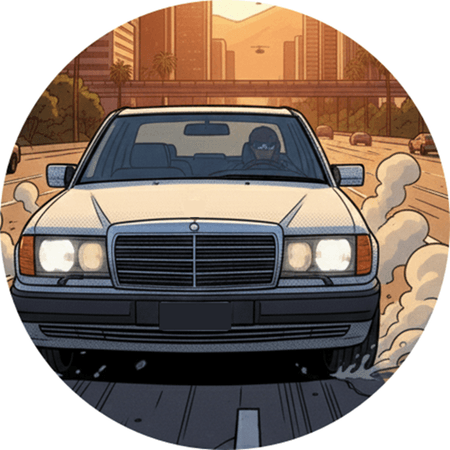 OPŁATEK NA TORT MERCEDES AUTO W124 SAMOCHÓD 