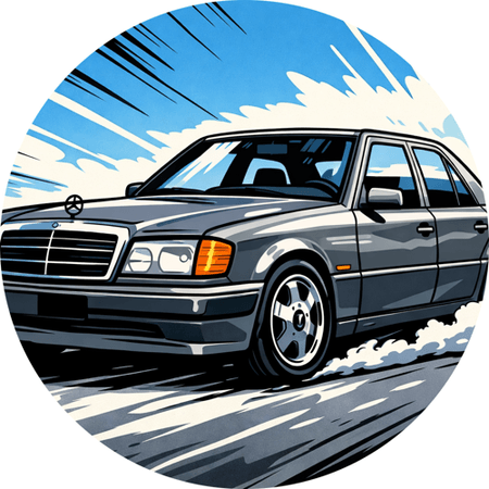 OPŁATEK NA TORT URODZINY 18 30 40 50 MERCEDES W124 AUTO 