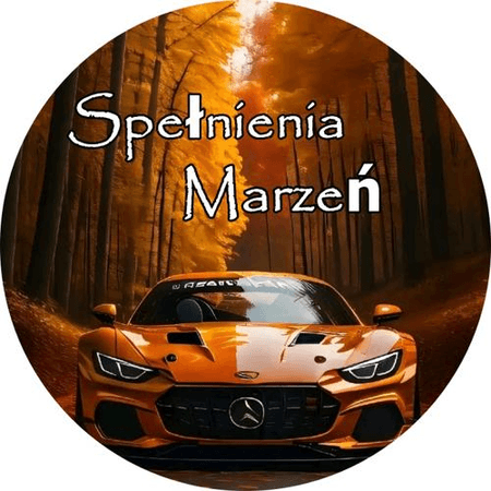 OPŁATEK NA TORT URODZINY 18 30 40 50 MERCEDES AUTO GT MEROL