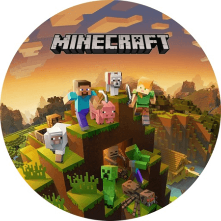 OPŁATEK NA TORT URODZINY MINECRAFT GRA 