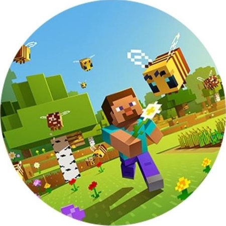 OPŁATEK NA TORT URODZINY MINECRAFT