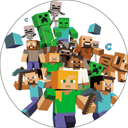 OPŁATEK NA TORT URODZINY MINECRAFT 