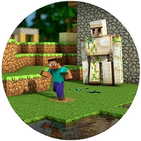 OPŁATEK NA TORT URODZINY MINECRAFT POSTAĆ PIXEL