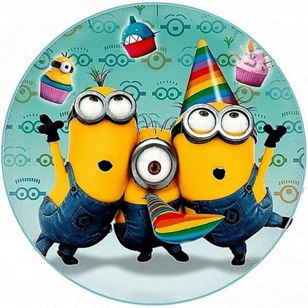OPŁATEK NA TORT URODZINY MINIONKI
