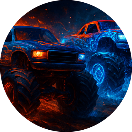 OPŁATEK NA TORT URODZINY MONSTER TRUCK SAMOCHÓD AUTO 