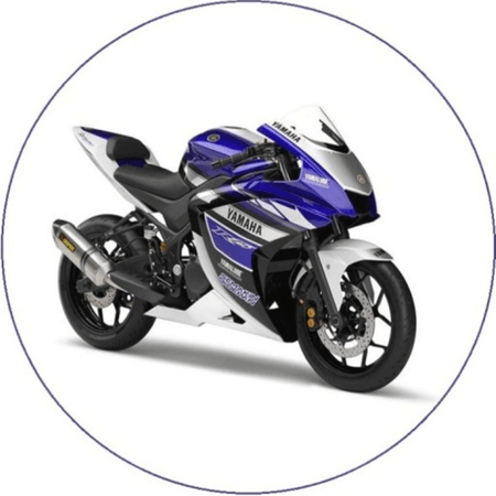OPŁATEK NA TORT URODZINY MOTOR ŚCIGACZ YAMAHA KAWASAKI 