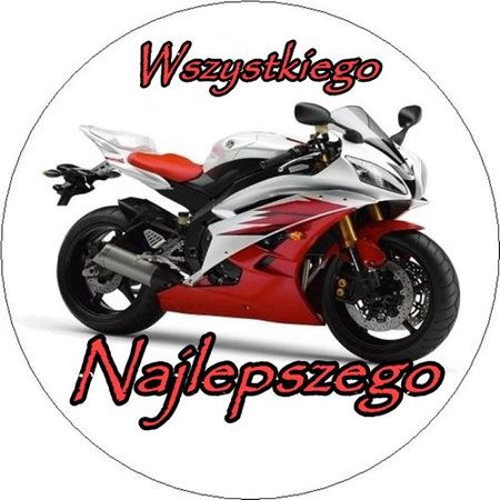 OPŁATEK NA TORT URODZINY MOTOR YAMAHA KAWASAKI 