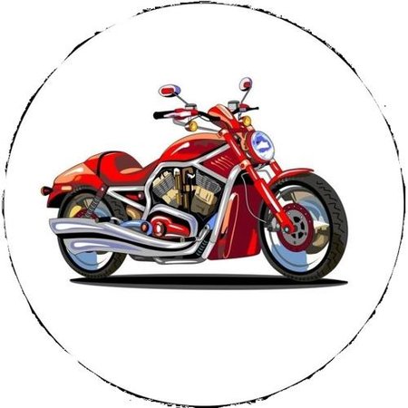 OPŁATEK NA TORT MOTOR HARLEY DAVIDSON YAMAHA CROSS