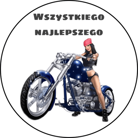 OPŁATEK NA TORT URODZINY MOTOR YUNAK WSK YAMAHA