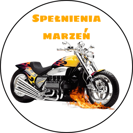 OPŁATEK NA TORT URODZINY 18 30 40 50 MOTOR YAMAHA HARLEY DAVIDSON