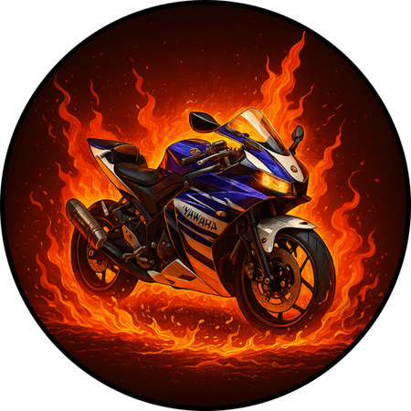 OPŁATEK NA TORT URODZINY 18 30 40 50 MOTOR YAMAHA HARLEY