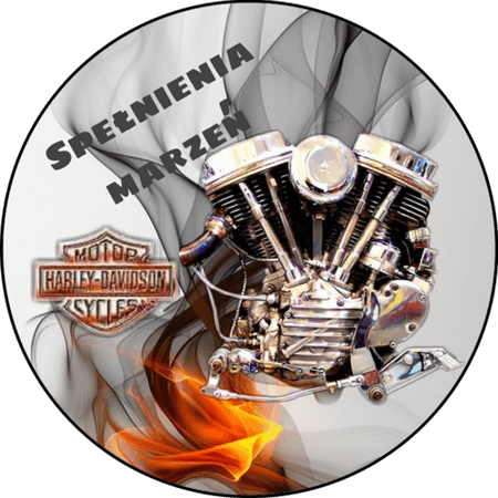 OPŁATEK NA TORT MOTOR HARLEY DAVIDSON